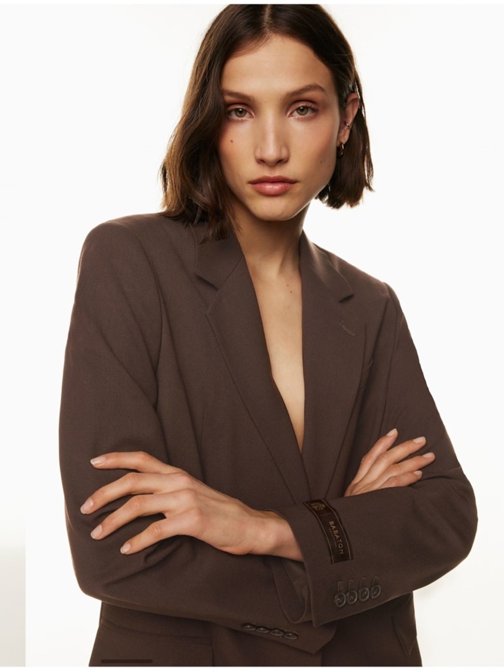 ARTIZIA Babaton Brown Relaxed Single-Breasted Blazer SZ 2XL